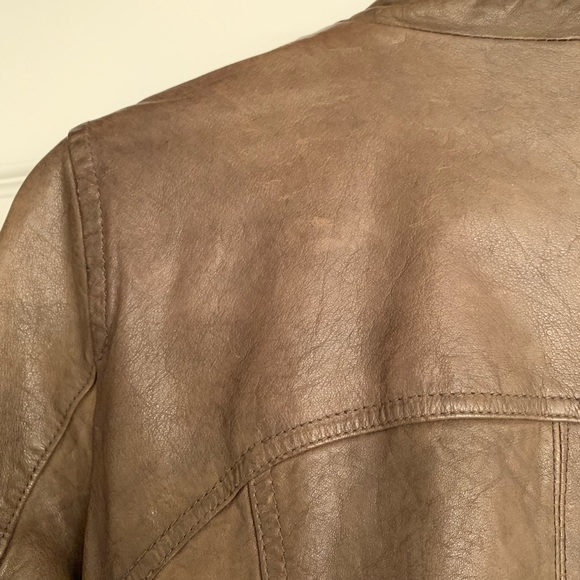 Eryn Brinie Leather Moto Jacket SZ M - Picture 7 of 8